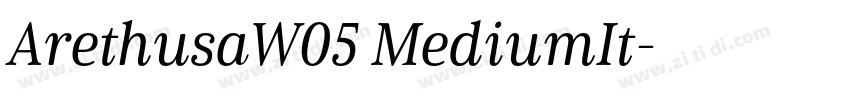 ArethusaW05 MediumIt字体转换